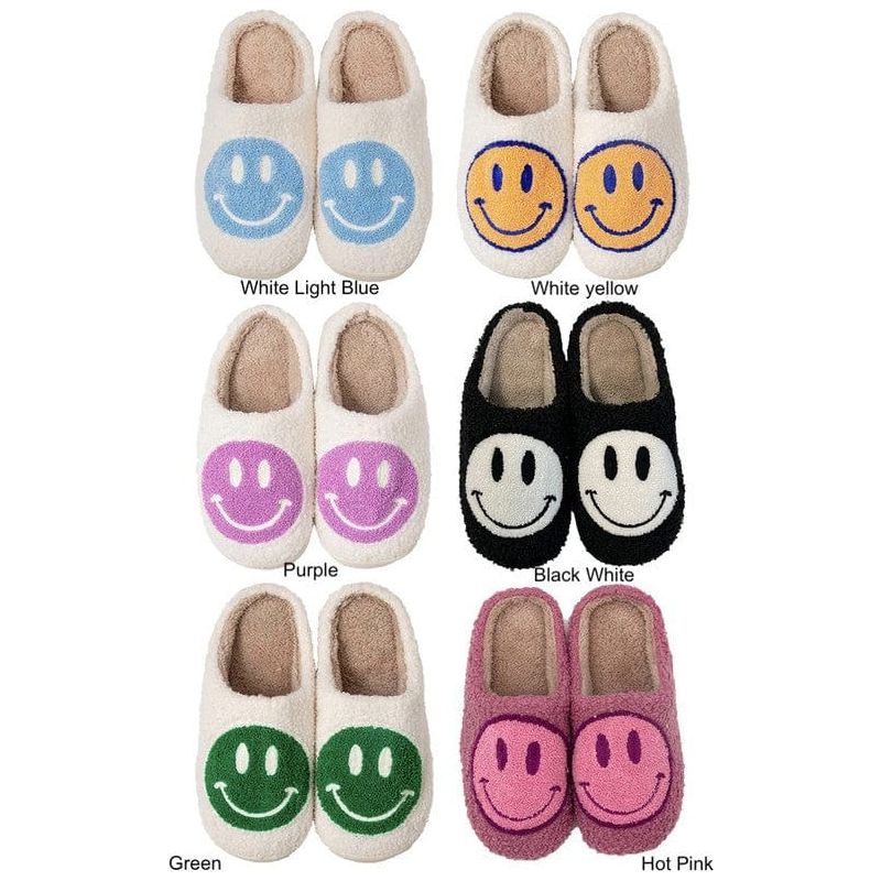 Smiley face slippers