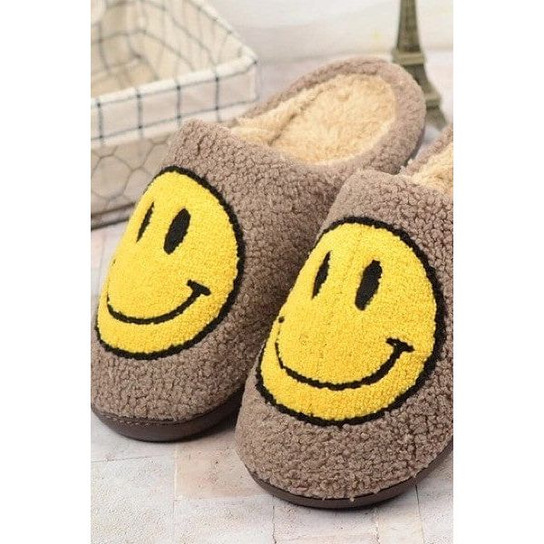Smiley face slippers