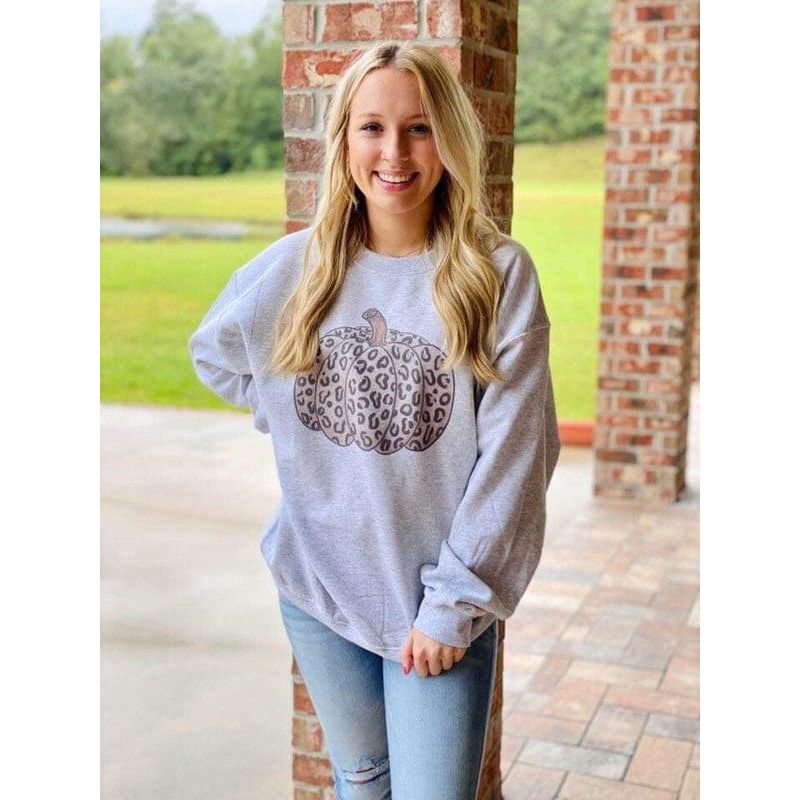 Leopard Pumpkin Sweatshirt