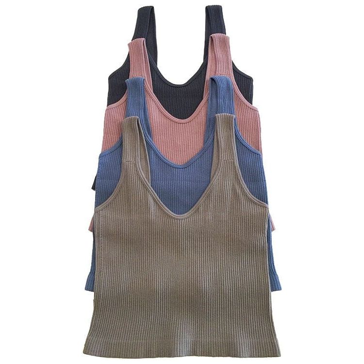 Ribbed Tank Crop Top