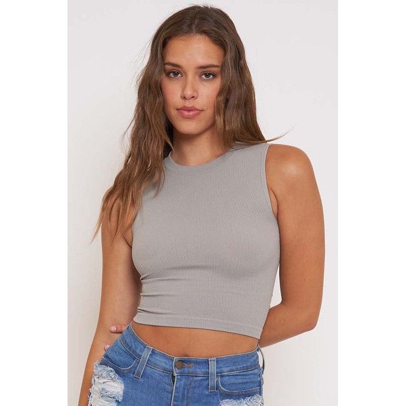 Seamless round neck top