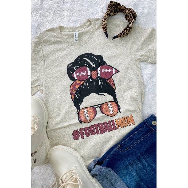 Hashtag Football Mom T-shirt