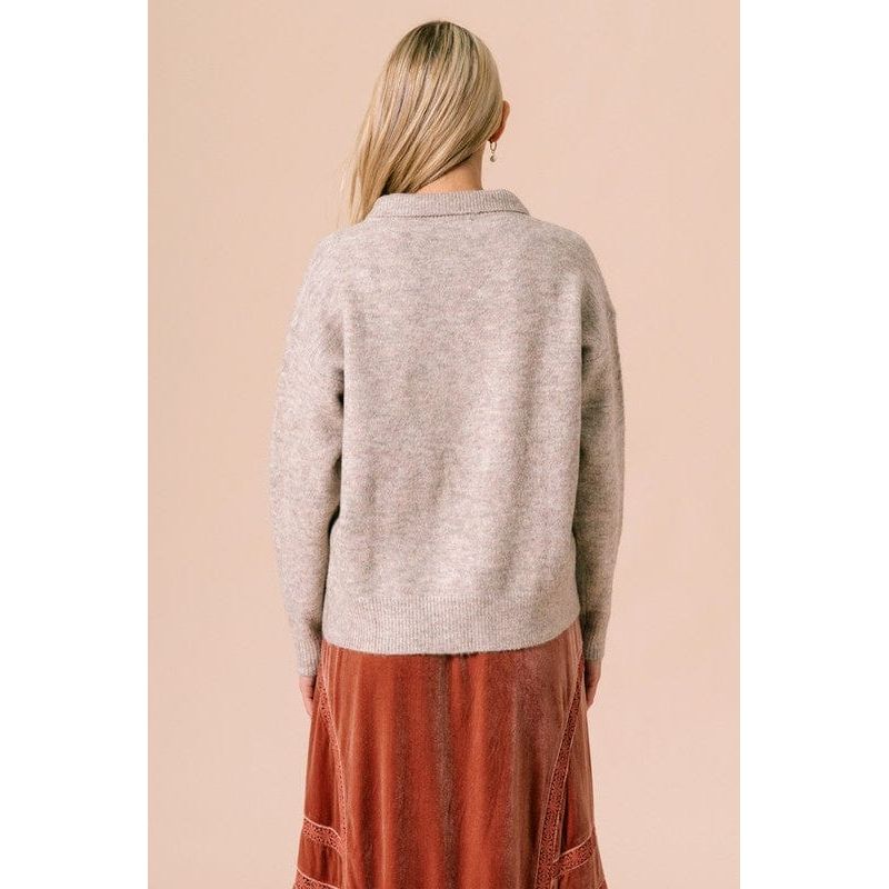 Soft Comfy Collar Sweater