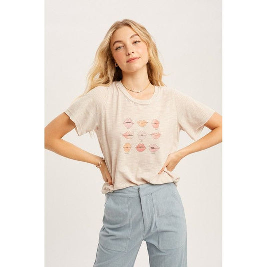 Lip Print Top