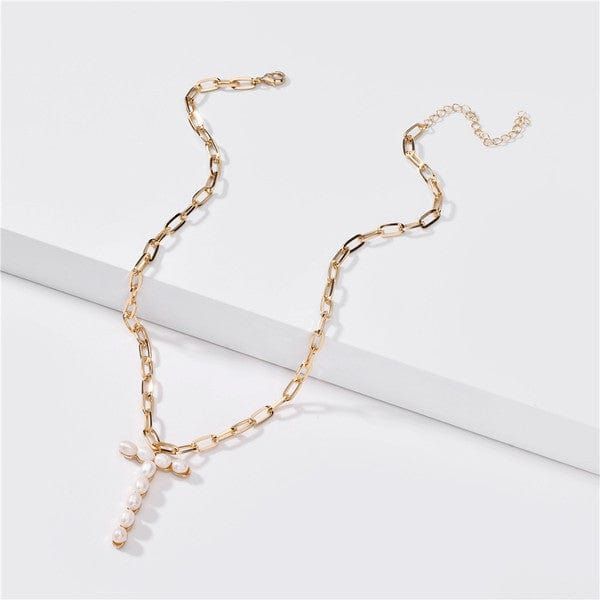 Fresh water pearl initial letter necklace