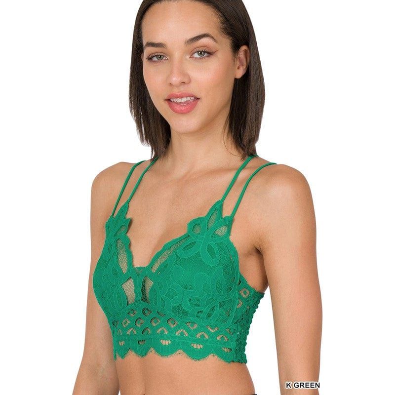 Crochet Lace Bralette With Bra Pads
