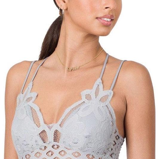 Crochet Lace Bralette With Bra Pads