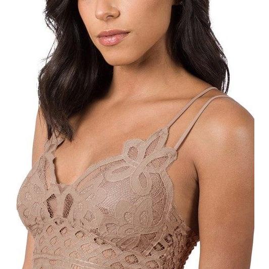 Crochet Lace Bralette With Bra Pads
