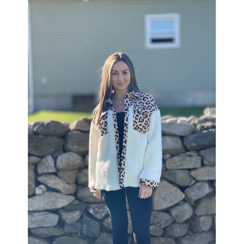 Button Down Sherpa Plaid Shackets