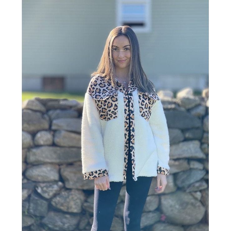 Button Down Sherpa Plaid Shackets