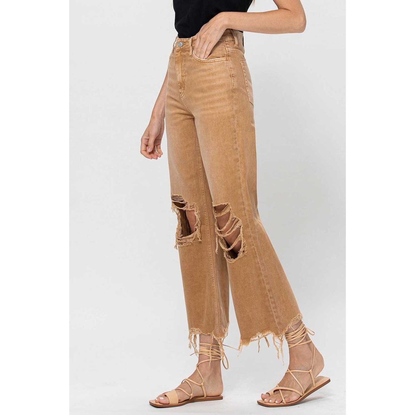 90s Vintage Crop Flare