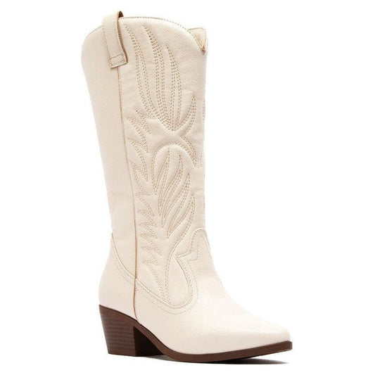 Women's Cowboy Western Pointy Toe Mid Calf Boots