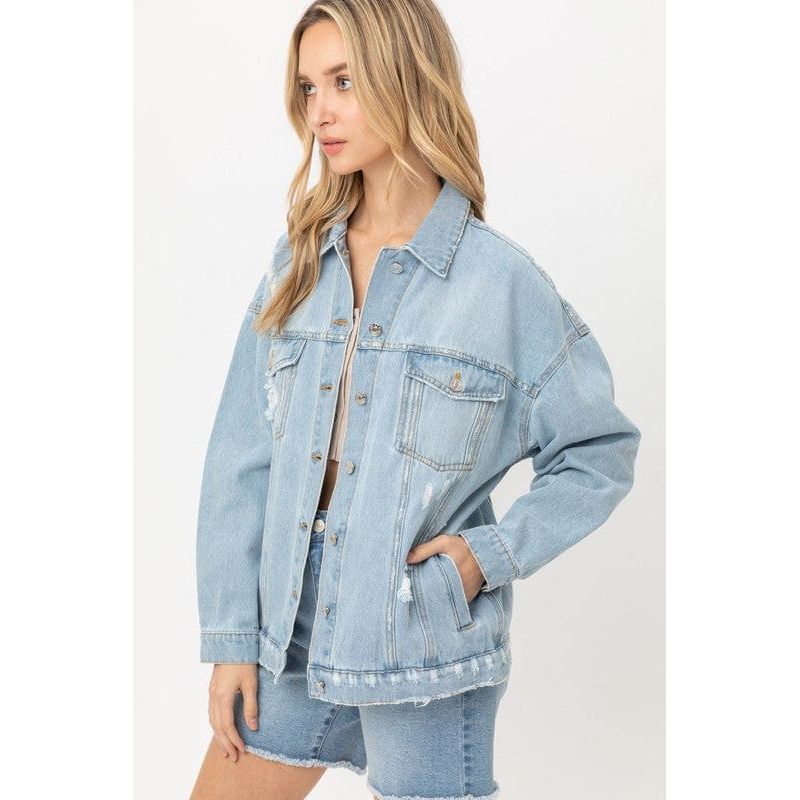 Denim oversized jacket