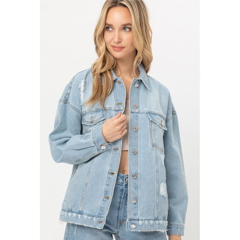 Denim oversized jacket