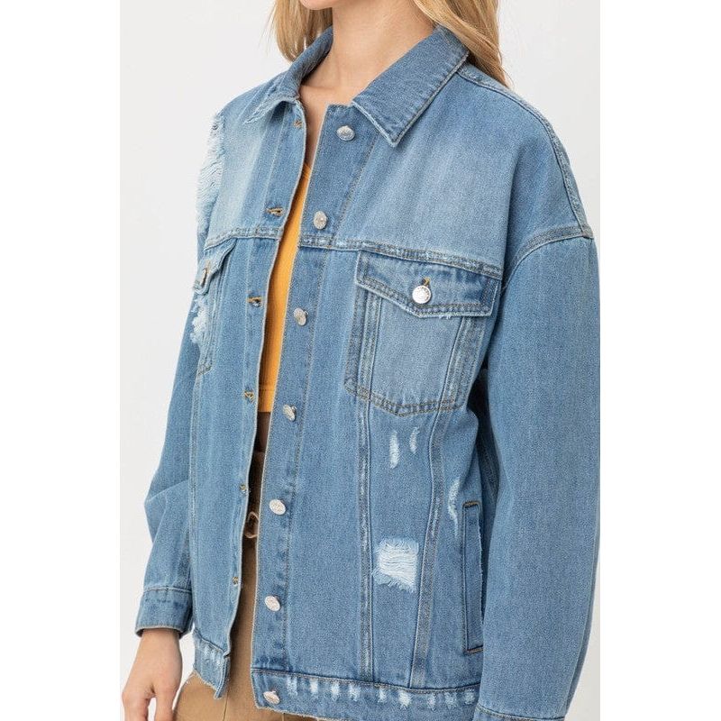 Denim oversized jacket