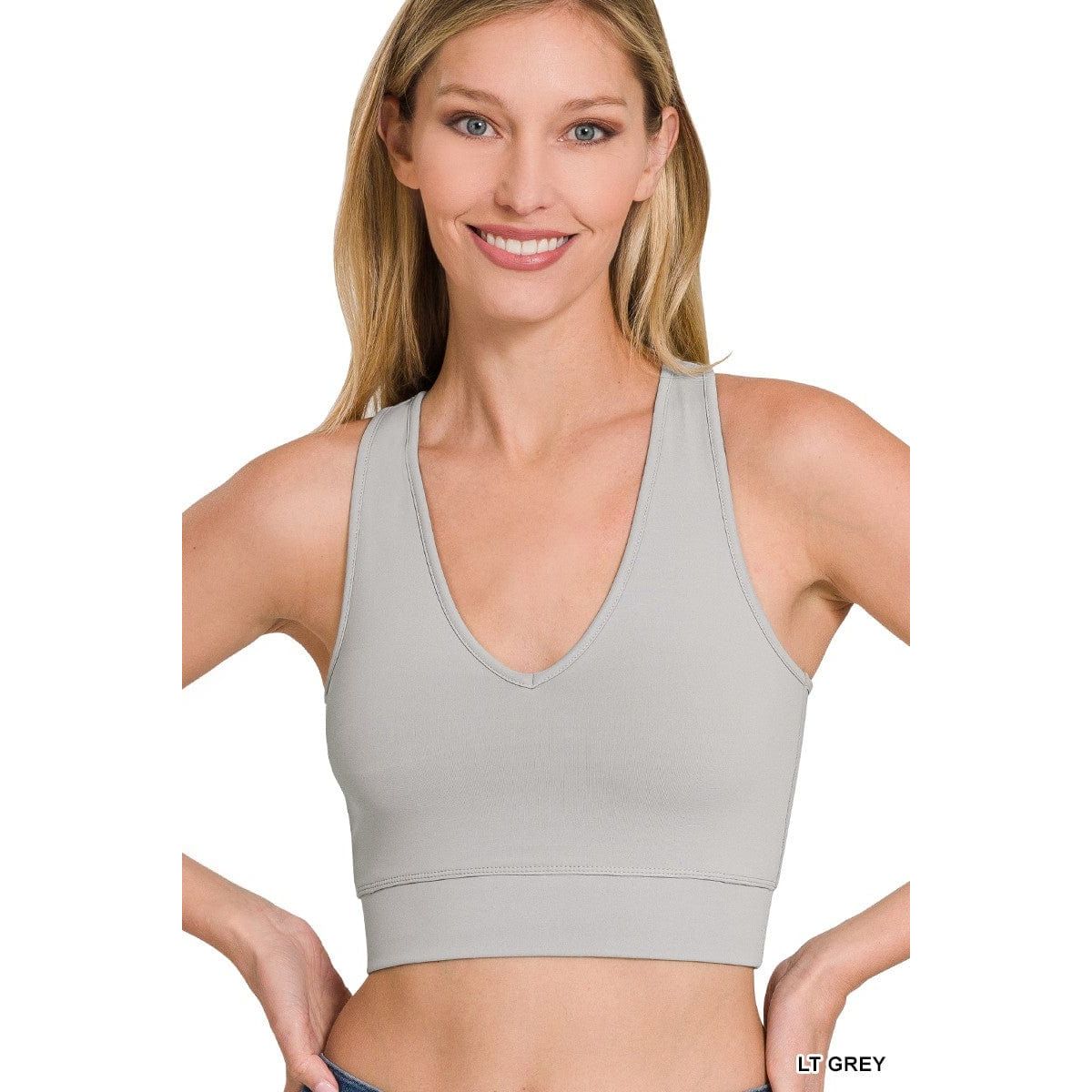 Athletic Racerback Cropped Tank Top