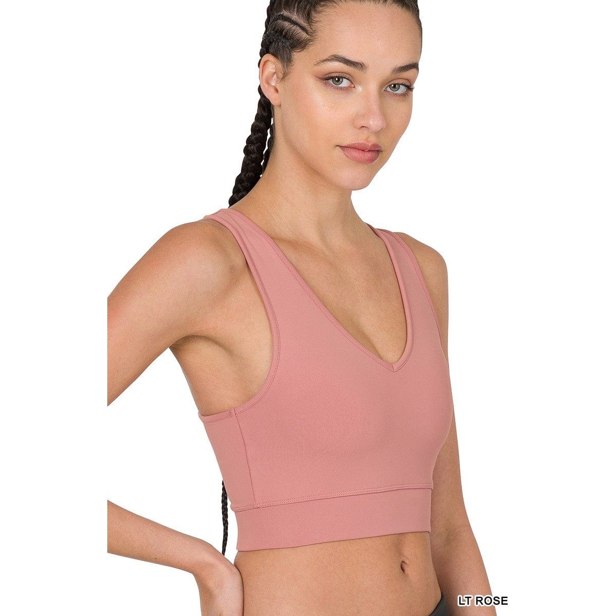 Athletic Racerback Cropped Tank Top