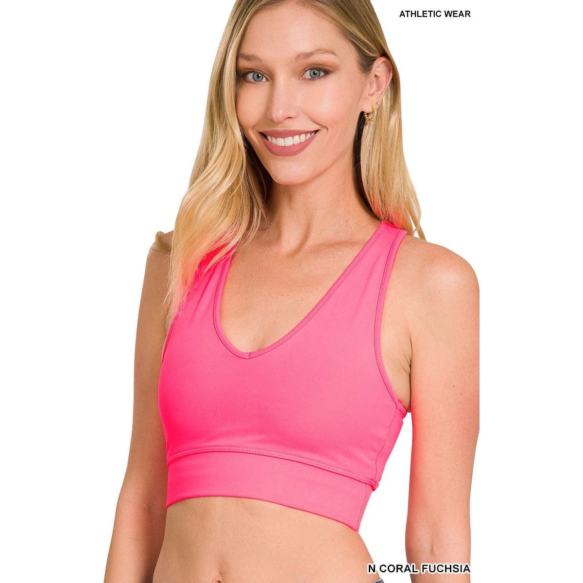 Athletic Racerback Cropped Tank Top