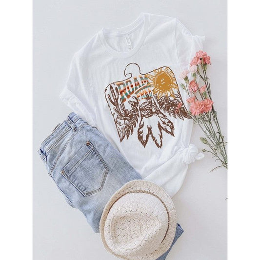 Roam free western graphic unisex t-shirt