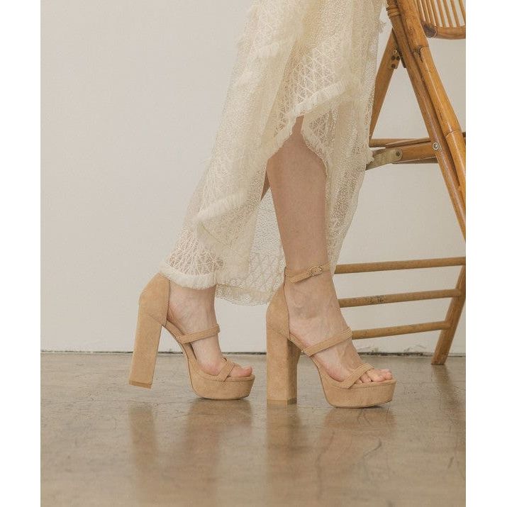 Suede Platform Heels