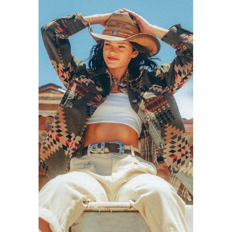 Aztec Graphic Casual Cardigan