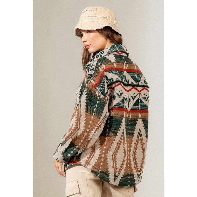 Aztec Graphic Casual Cardigan