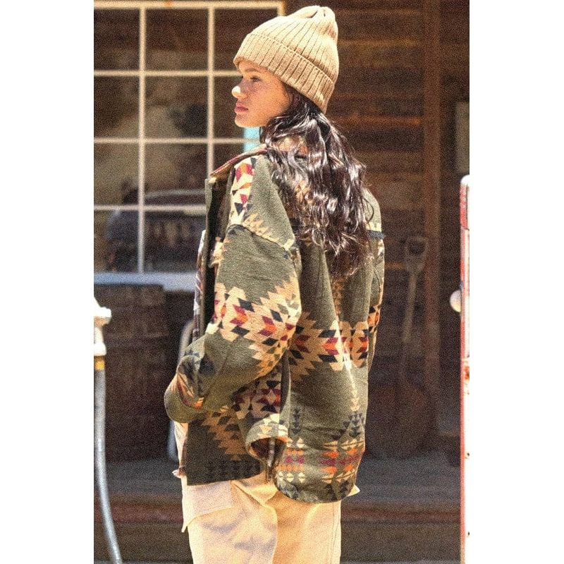 Aztec Graphic Casual Cardigan