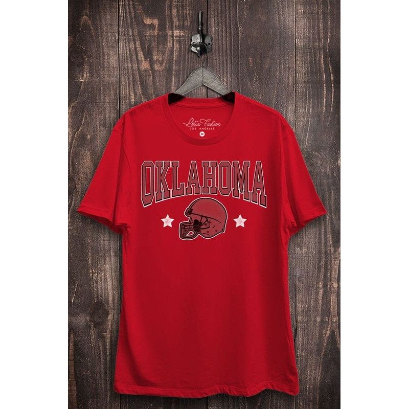 Oklahoma Football Graphic Top