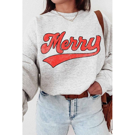 Merry graphic sweatshirt