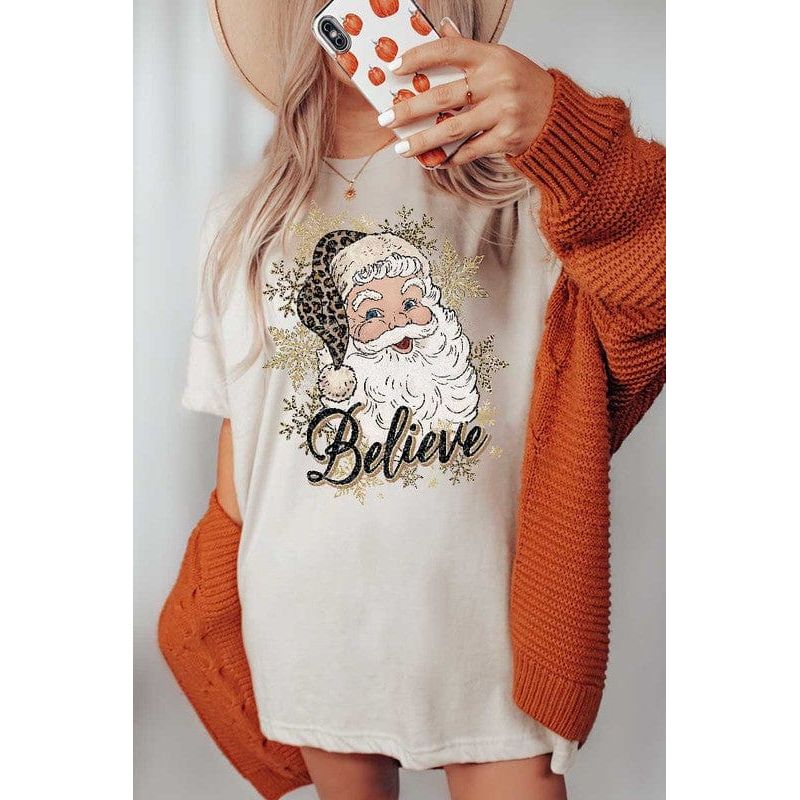 Believe santa graphics top