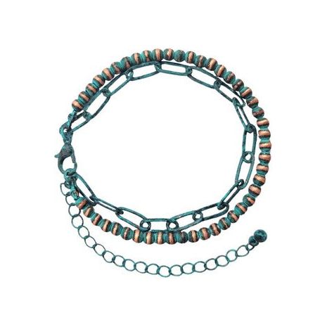 Multi Strand Western Navajo Pearl Chain Bracelet