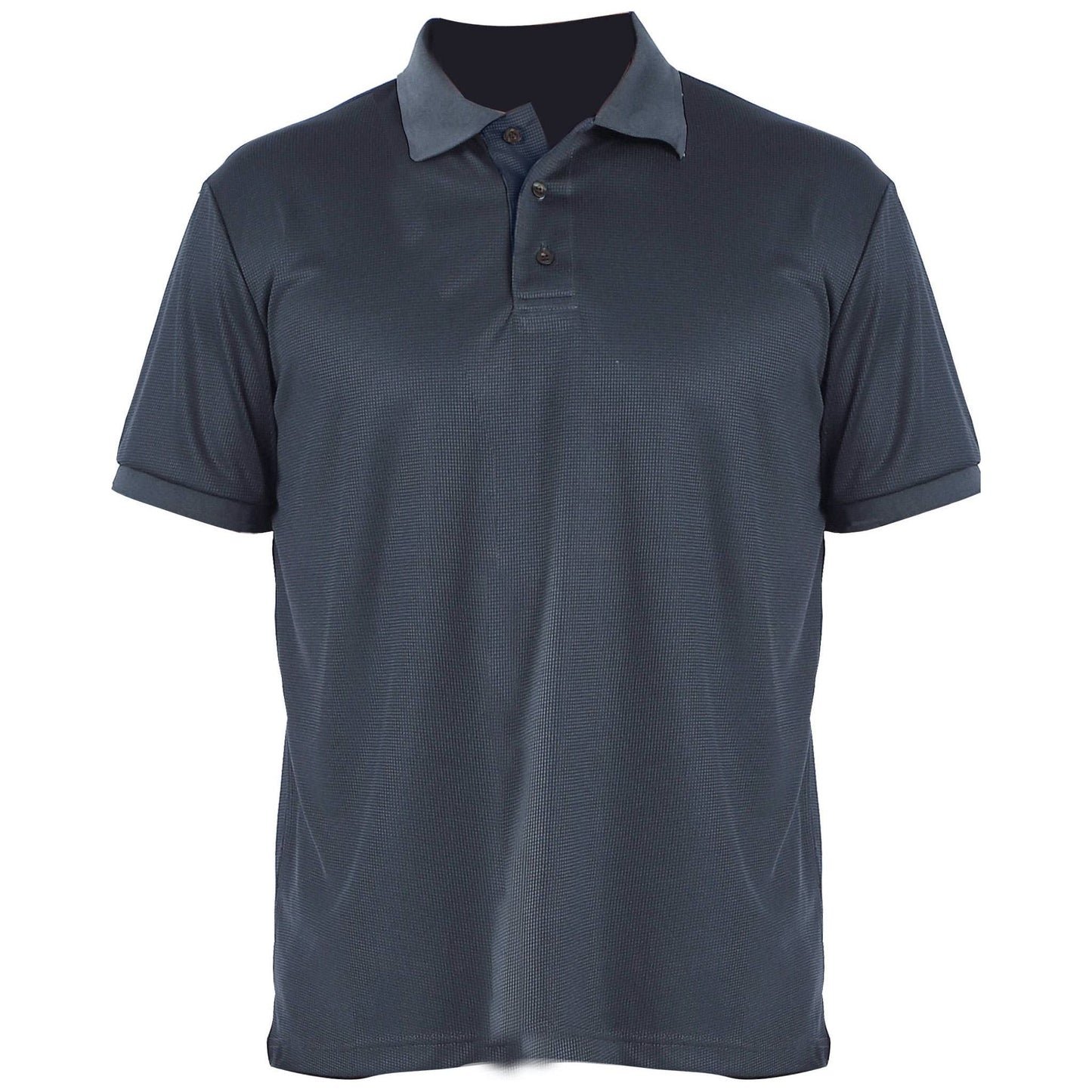 LeeHanTon Men's Short Sleeve Waffit Series Polo Shirt