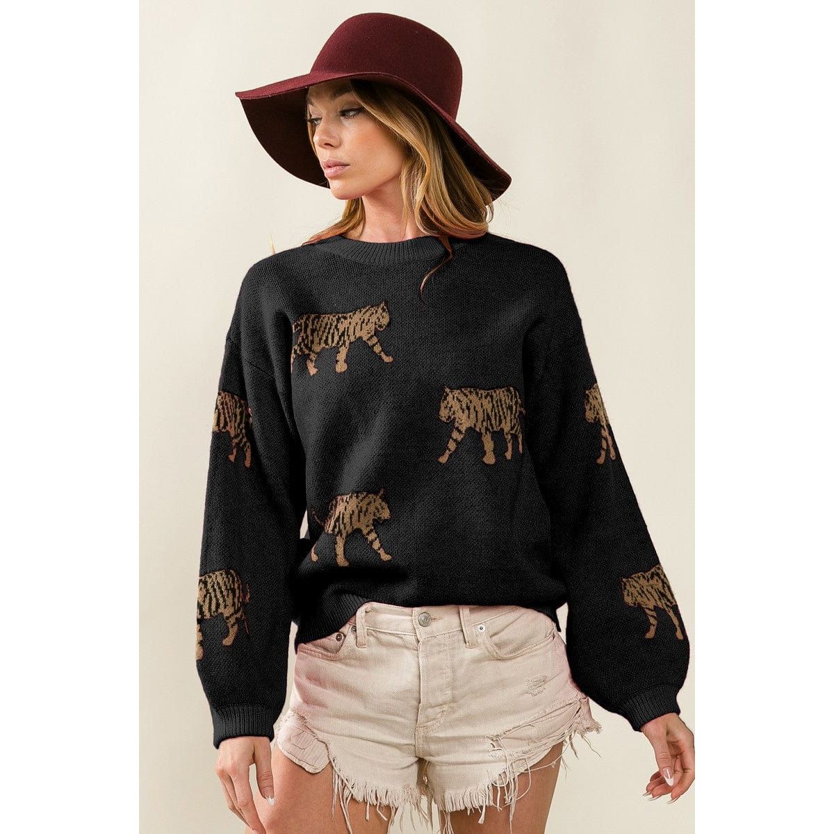 Tiger Pattern Sweater