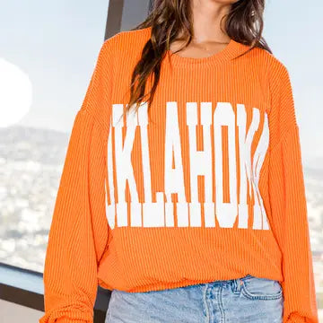 Oklahoma Comfy Oversize Graphic Sweatshirt, Gameday
