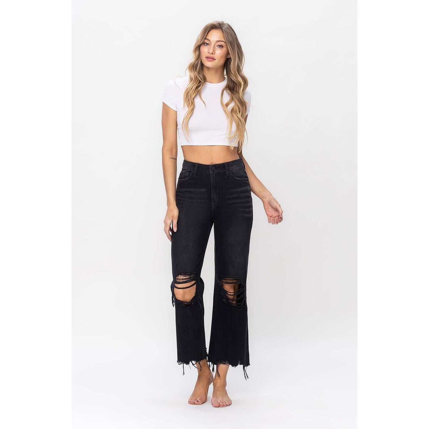 90s Vintage Crop Flare