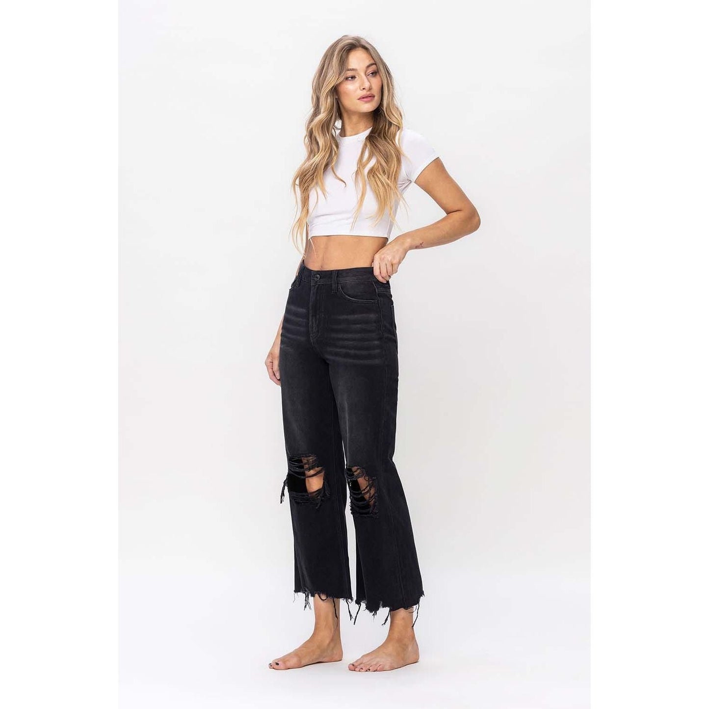 90s Vintage Crop Flare