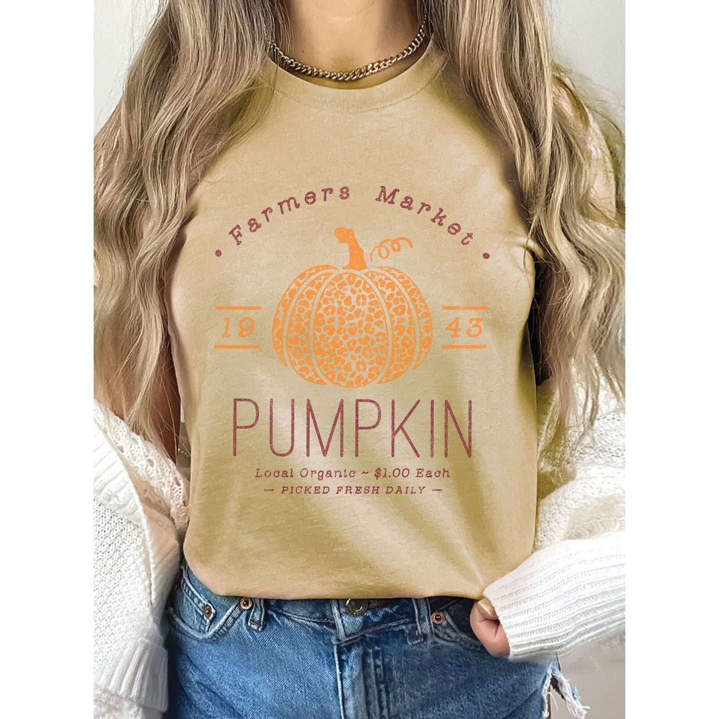Farmers Market Pumpkin Graphic T-shirts