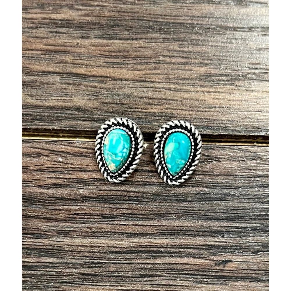 Gemstone Stud Earrings