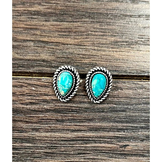 Gemstone Stud Earrings