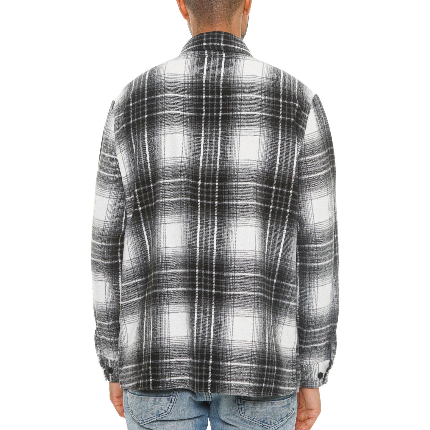 Mens Checkered Soft Flannel Shacket