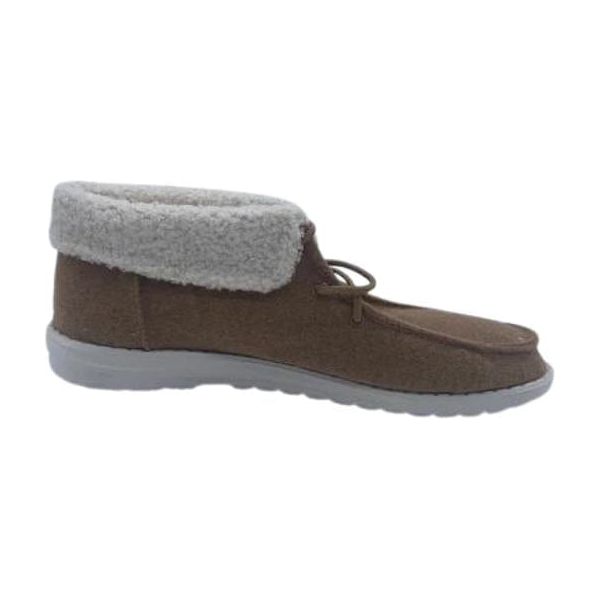 Gypsy jazz tan mikey sherpa cuffed sneaker