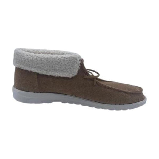 Gypsy jazz tan mikey sherpa cuffed sneaker