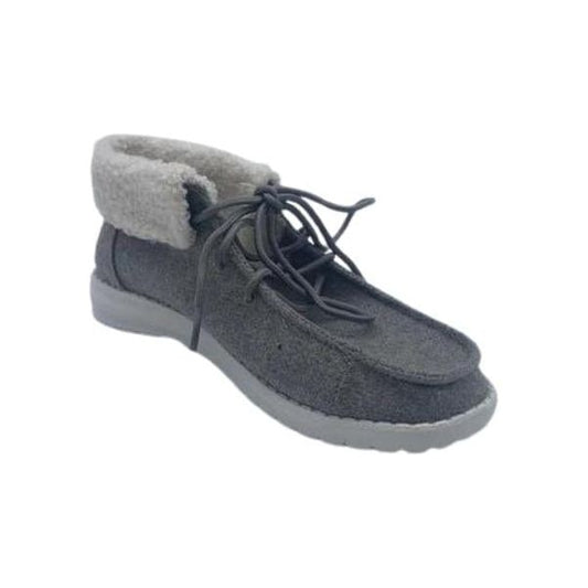 Very g gypsy jazz grey mikey sherpa cuffed sneaker