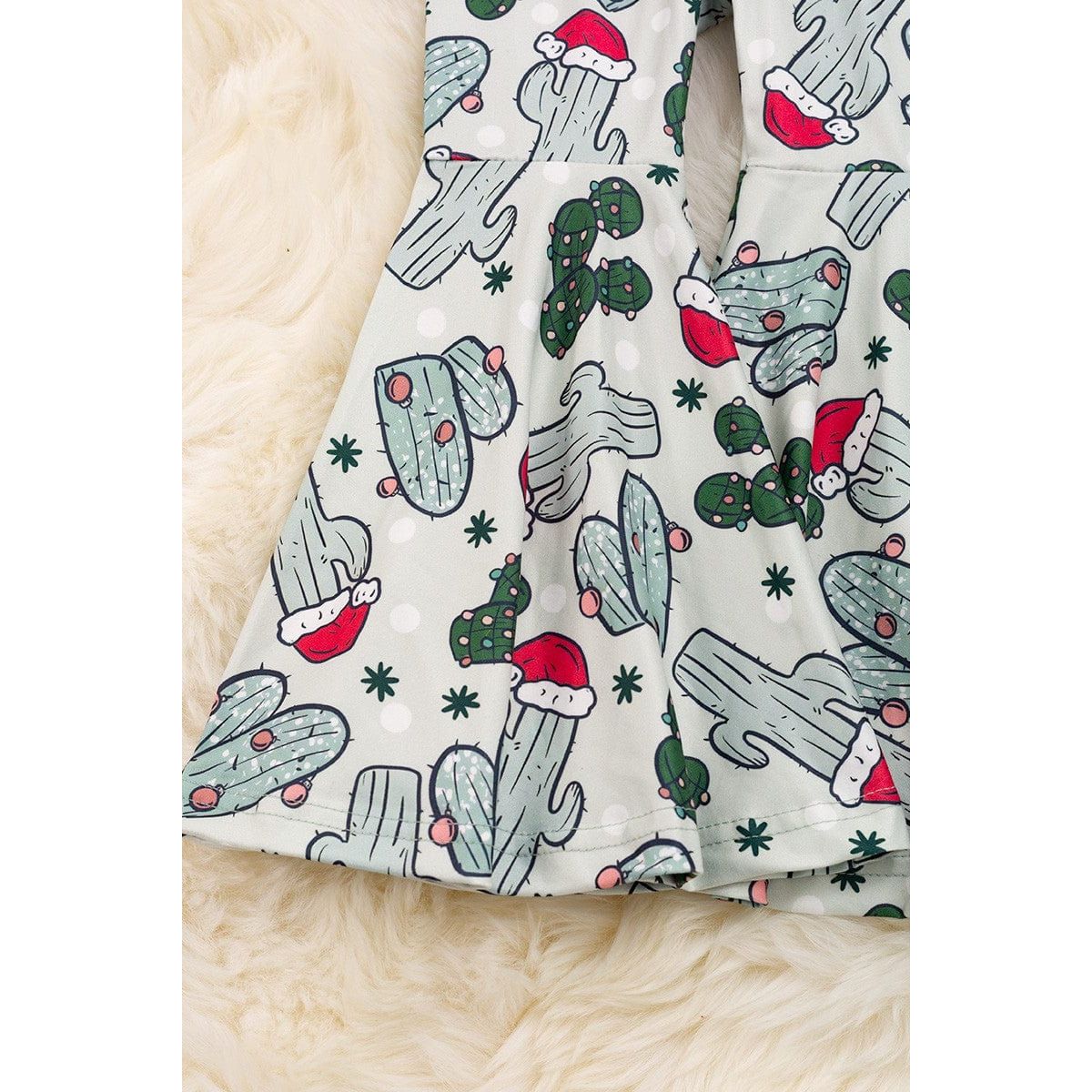Howdy Christmas Dessert Printed 2 Piece Set.