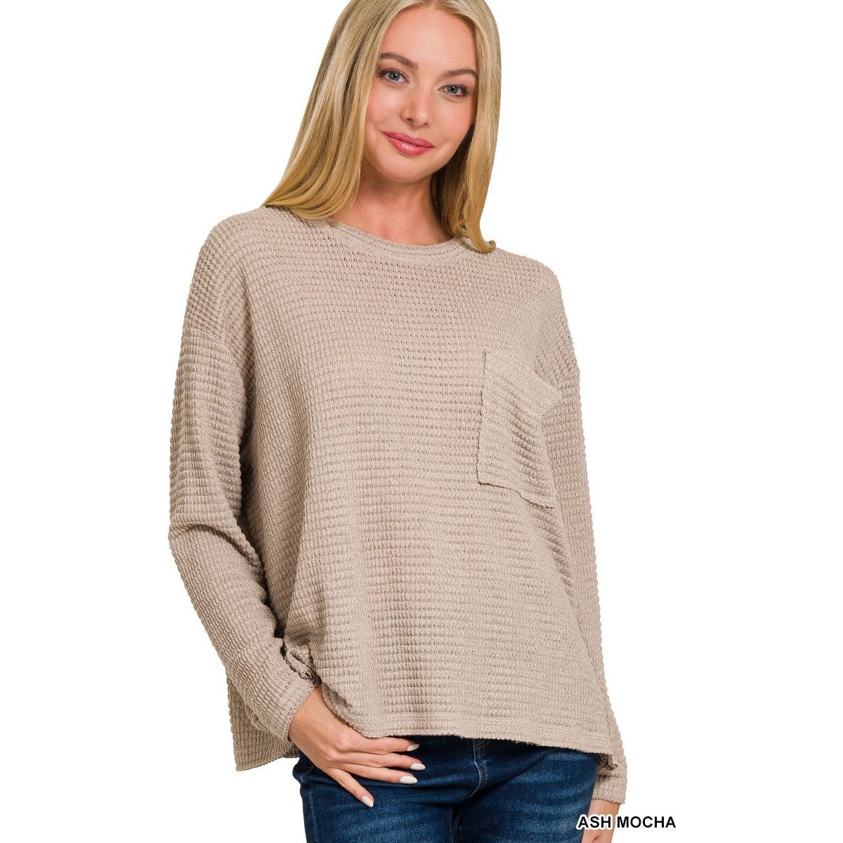 Drop Shoulder Boat Neck Jacquard Sweater