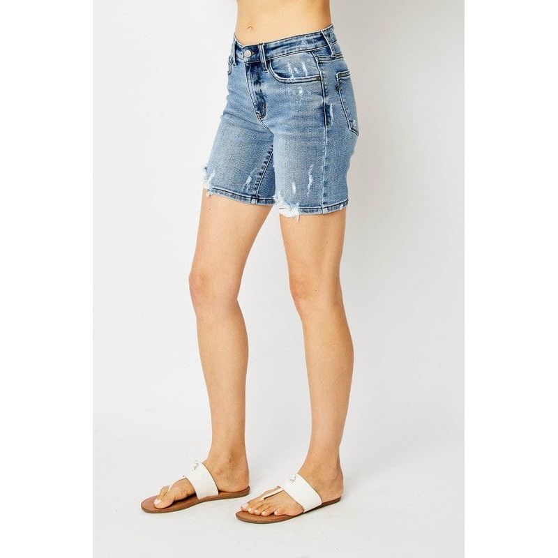 Judy Blue Hw Destroy Bermuda Shorts