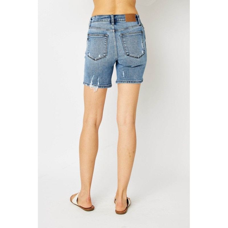 Judy Blue Hw Destroy Bermuda Shorts