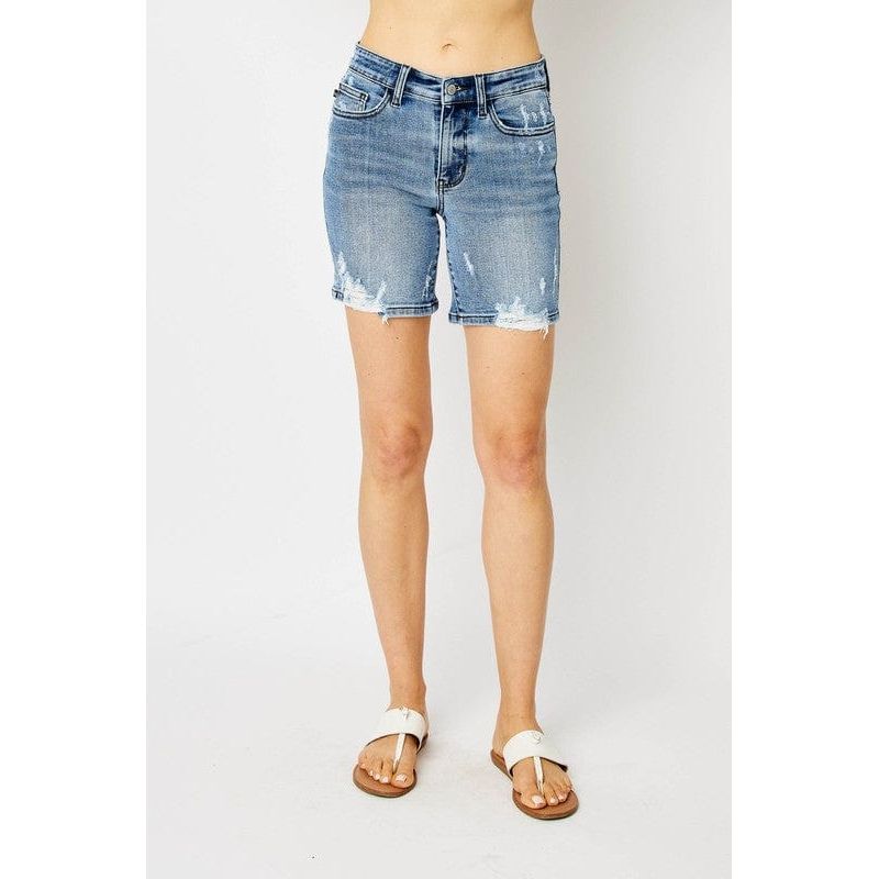 Judy Blue Hw Destroy Bermuda Shorts