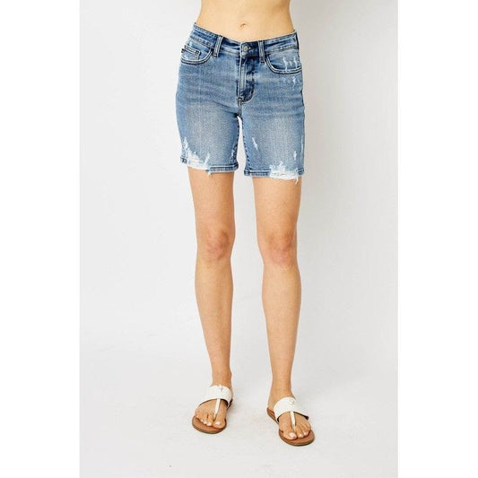 Judy Blue Hw Destroy Bermuda Shorts