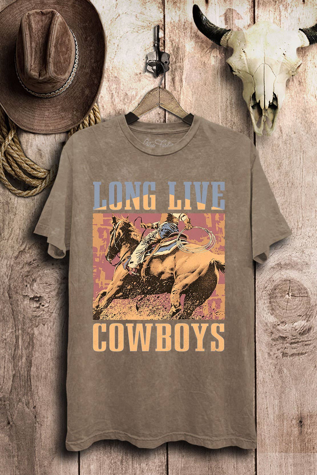 Long Live Cowboys Graphic Top